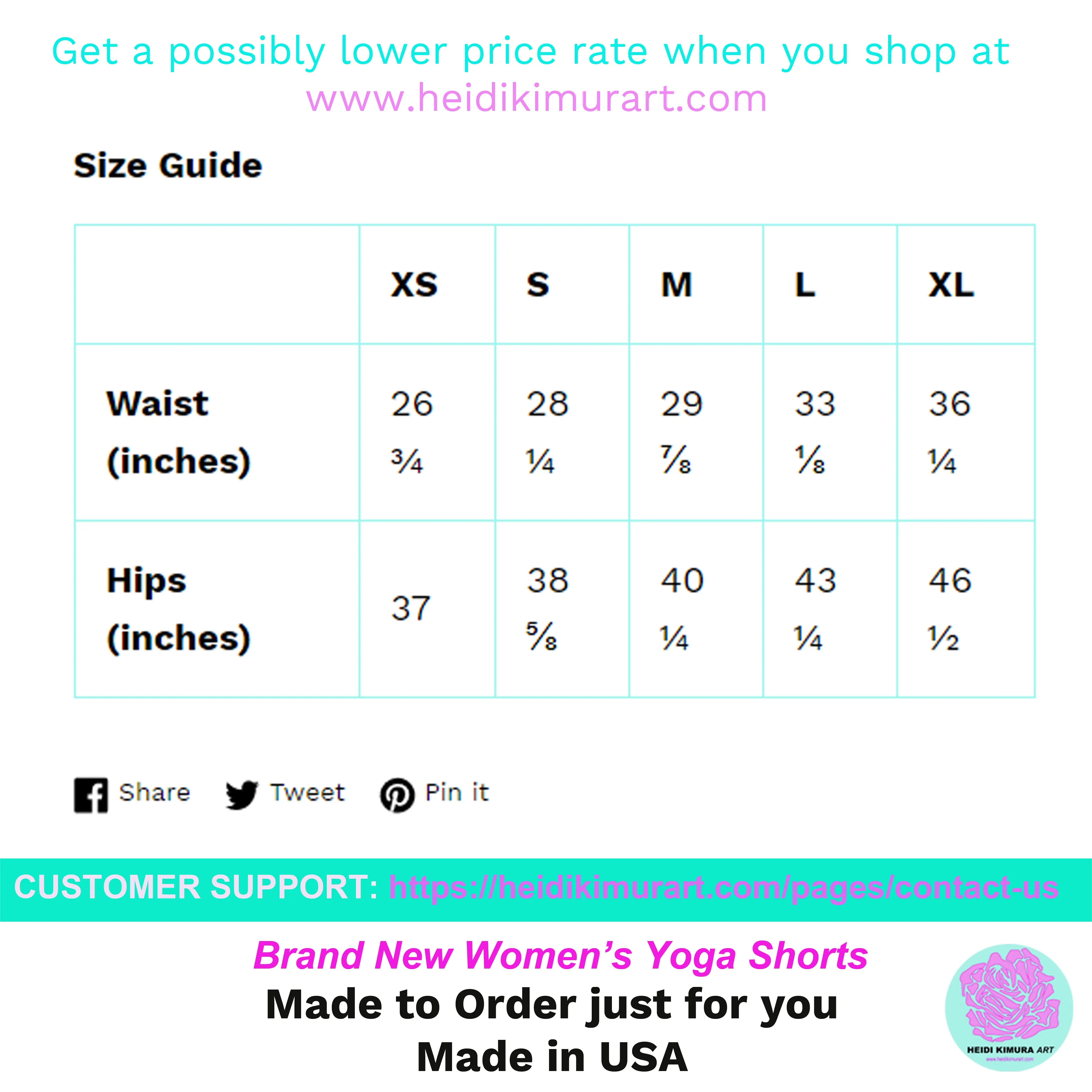 Turquoise Blue Yoga Shorts, Bright Blue Colorful Solid Color Designer Women's Tights-Made in USA/EU